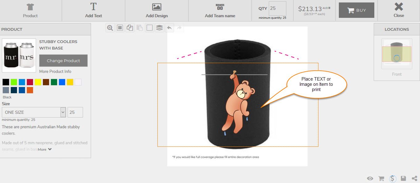 personalized stubby holders