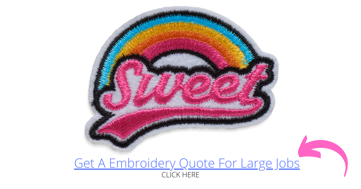 On time embroidery